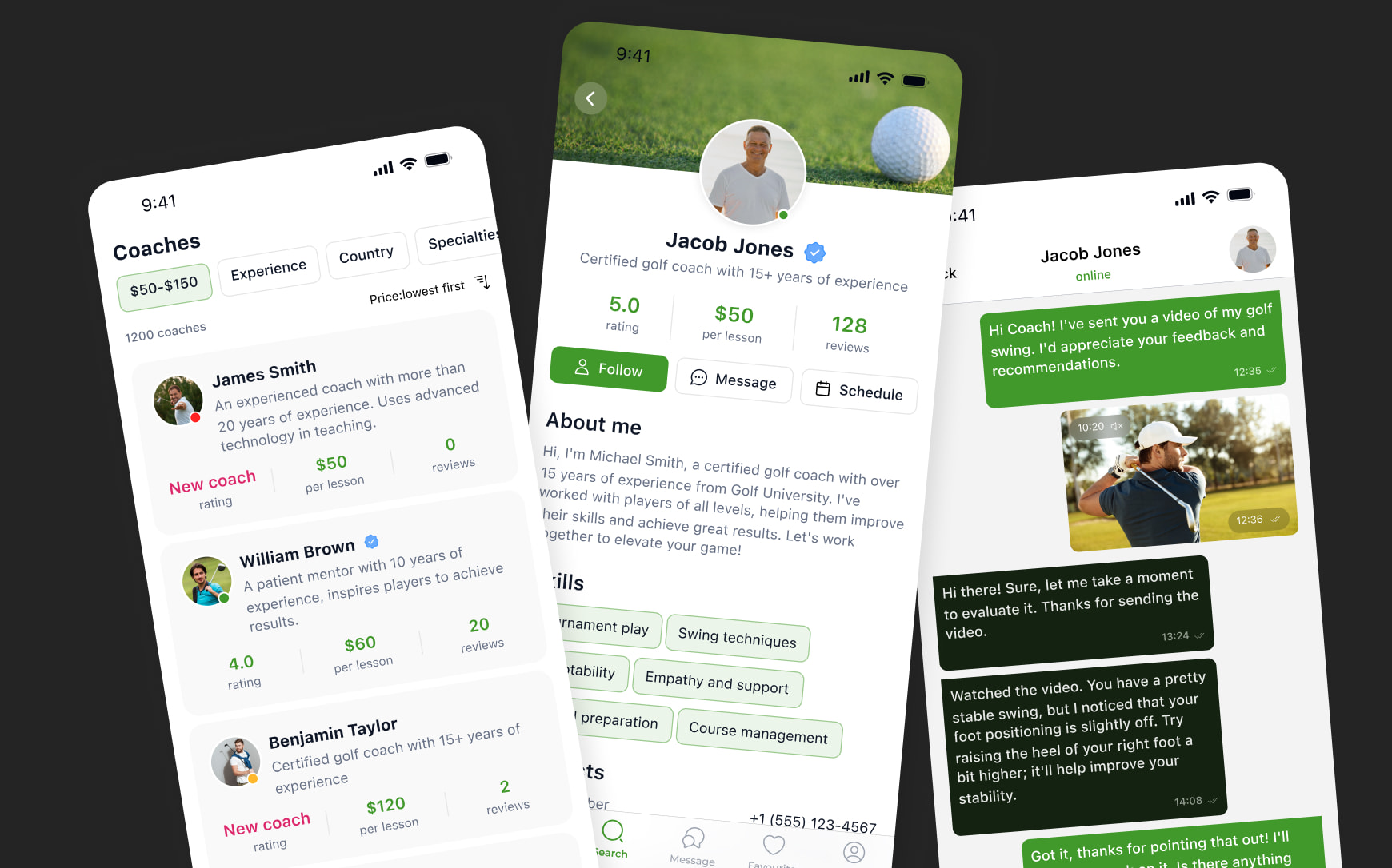 Personalized Golf Coaching App