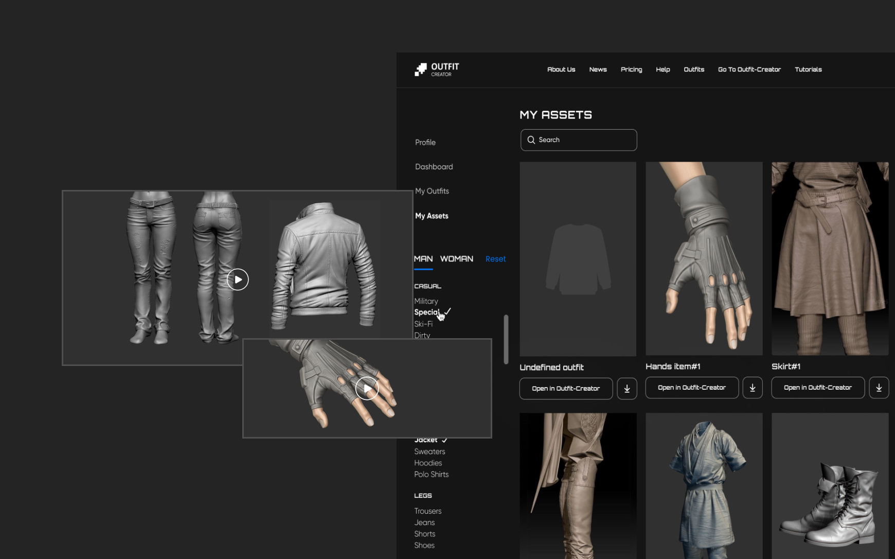 Unreal Engine Clothing Design Tool