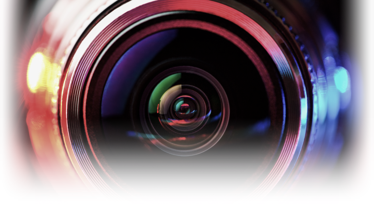 camera lens with red blue backlight macro photography lenses