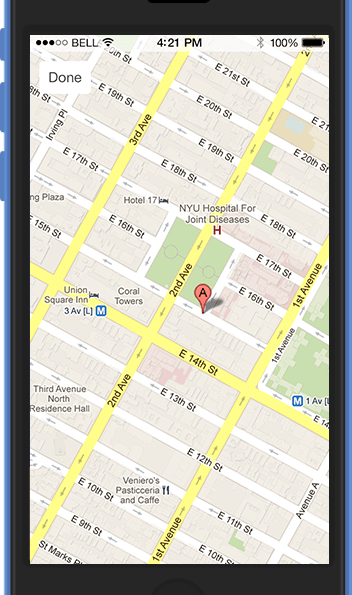 Agentfolio mobile: map