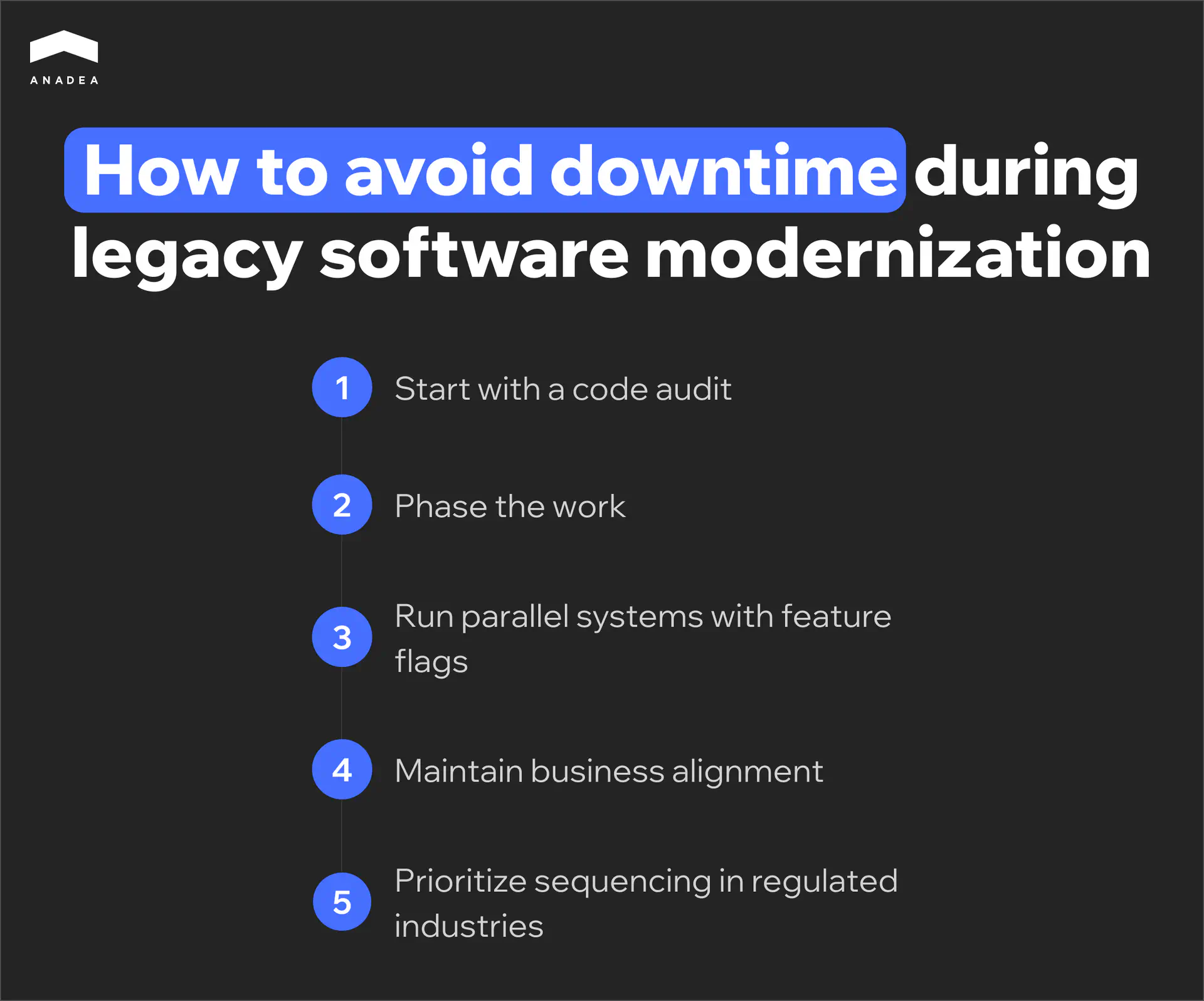 How to avoid downtime during legacy software modernization