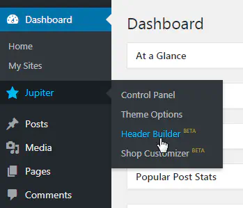 Header builder