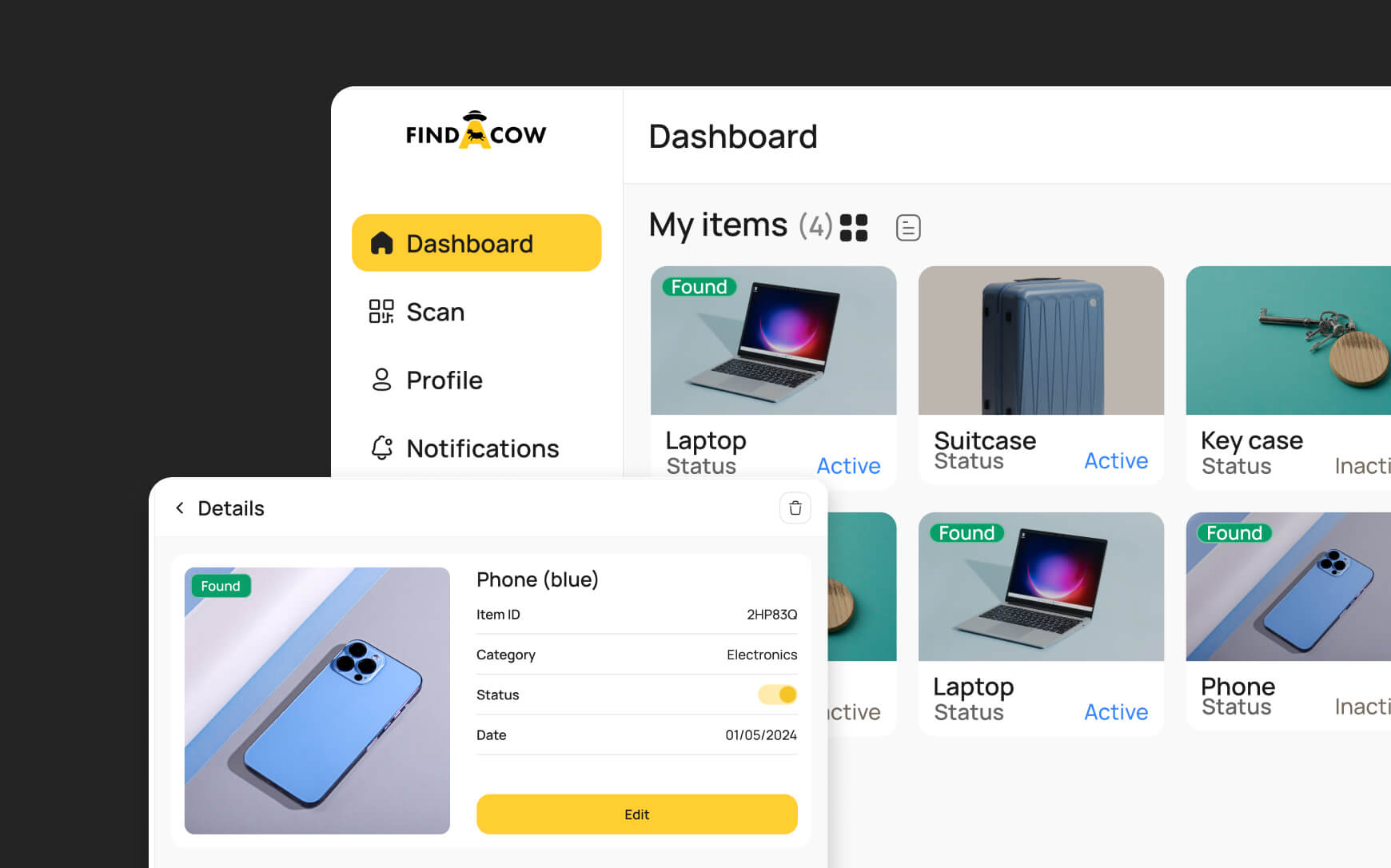 Mobile QR Tracking App, Website, & Online Store