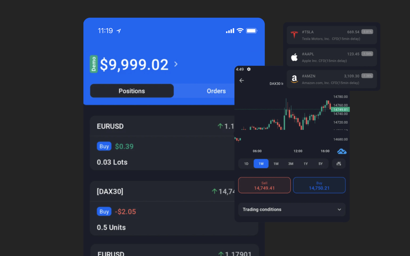 Trading Mobile App for Admirals