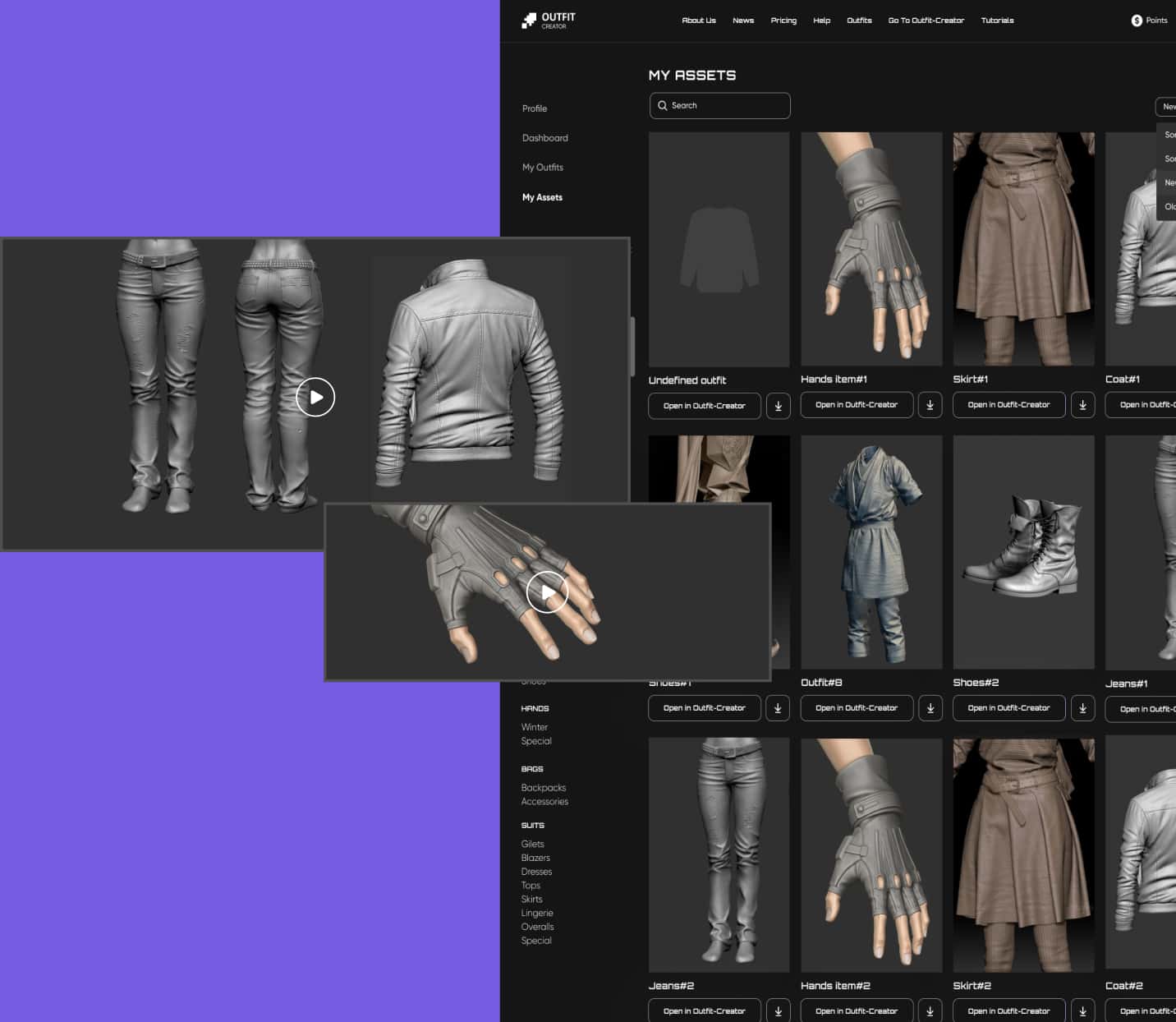 Build powerful platforms like Outfit Creator