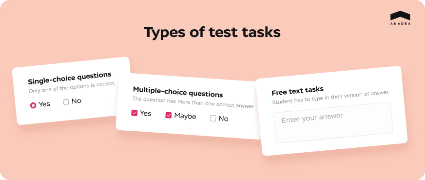 Types of test tasks