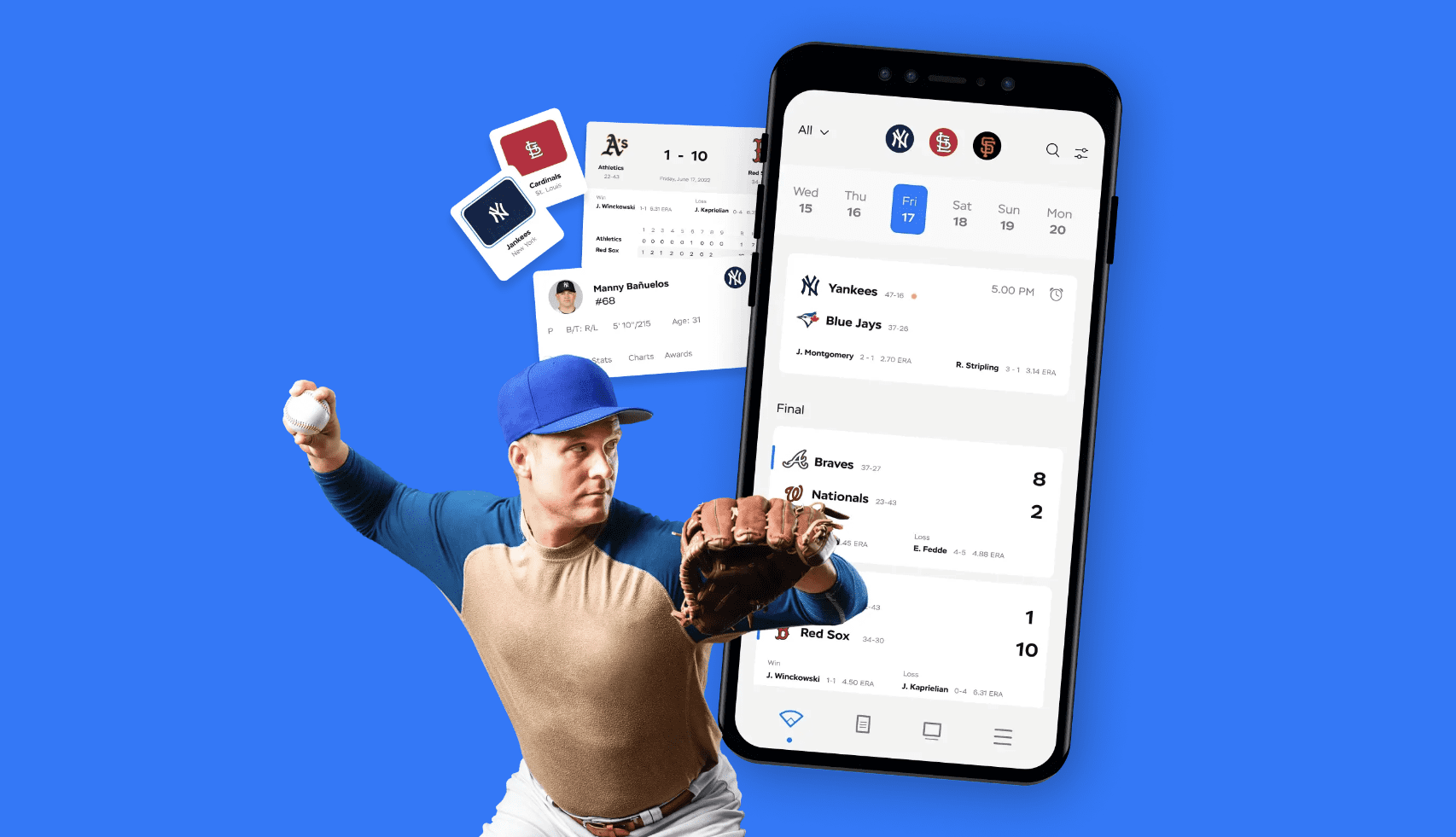 Baseball fan app by Anadea