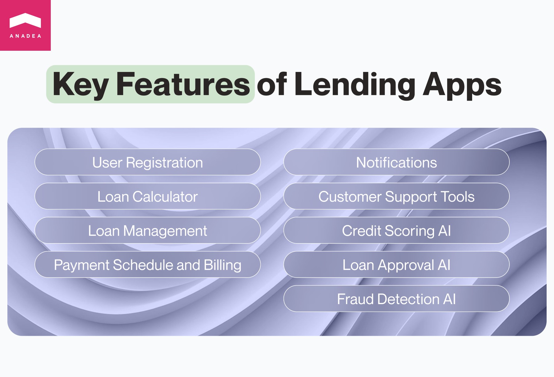 Key features of loan lending apps