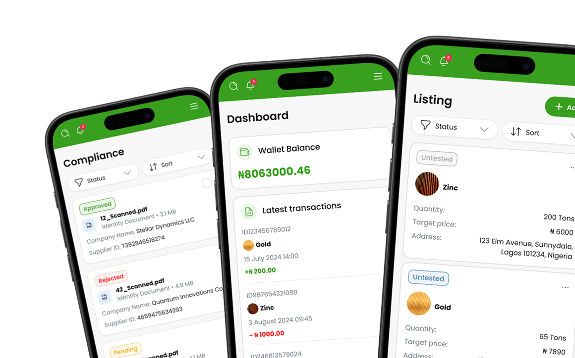 B2B Marketplace for Mineral Trading