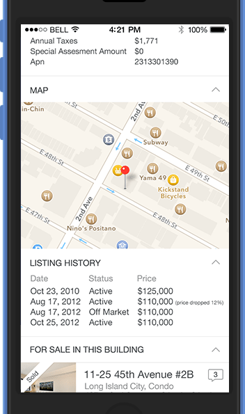 Agentfolio mobile: location
