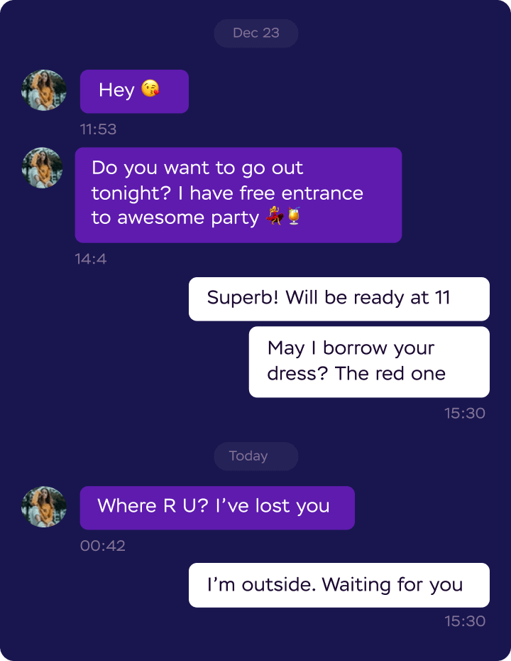 In-app chat