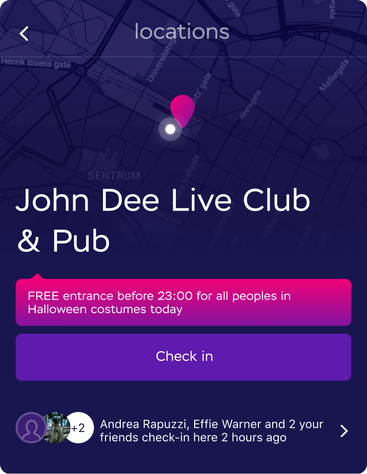 Your date's location