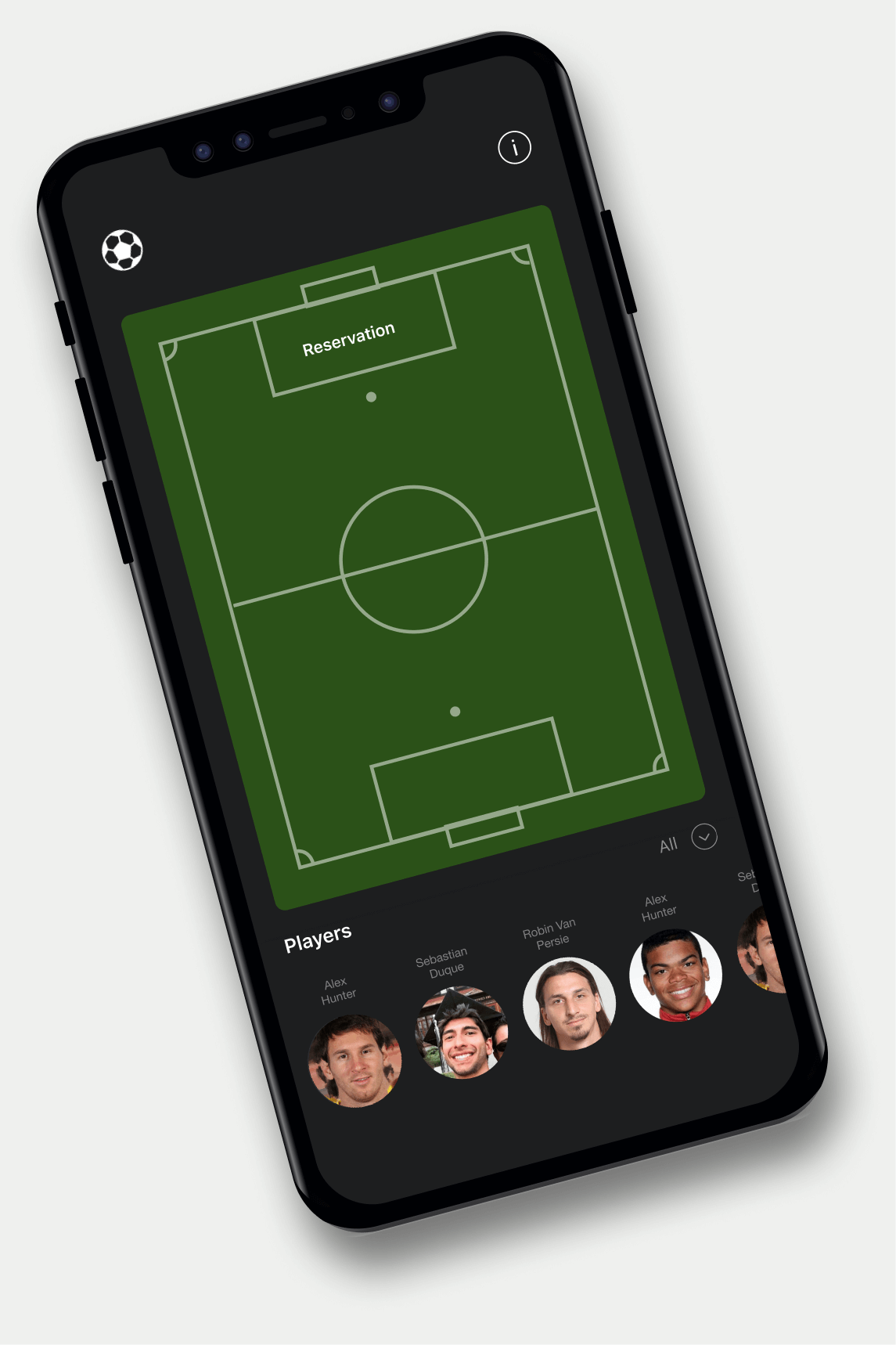 Soccer field reservation